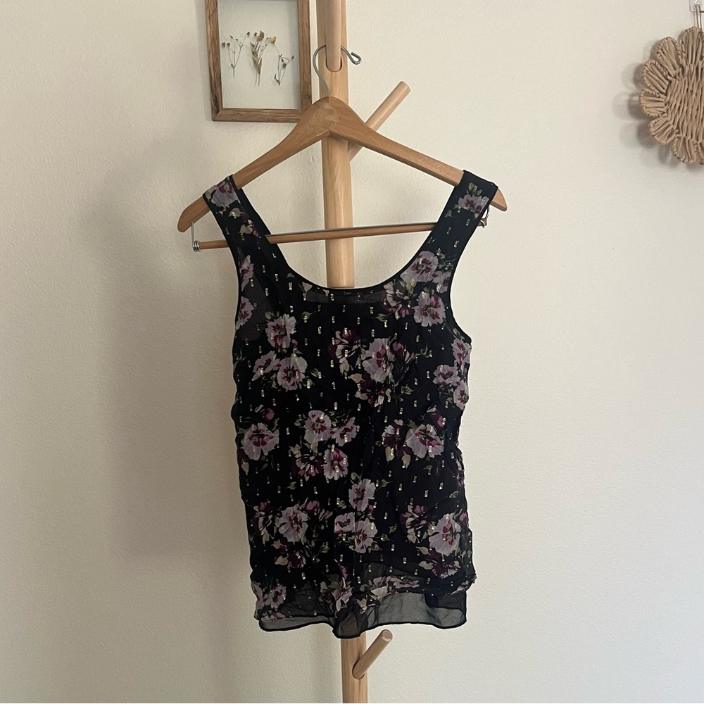 Massimo Dutti Black Fitted Tank Top